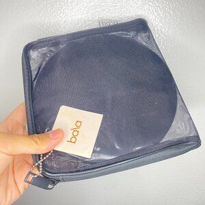 New Bala Exercise Sliders for Yoga HIIT Core Training 2 Pc Set Charcoal Mesh Bag